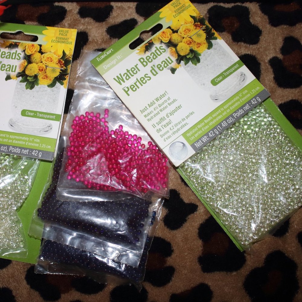 NIB 5 BAG BUNDLE OF WATER BEADS BUNDLE 5 BAGS